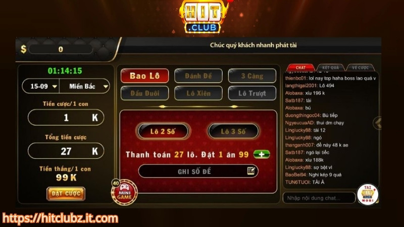 Các thể loại lô đề HITCLUB phổ biến