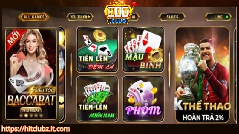 Các tựa game bài phổ biến nhất tại HITCLUB