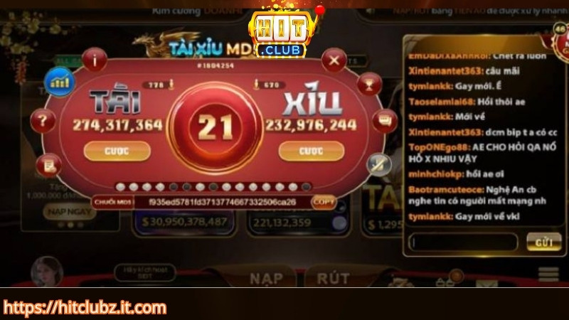 Hướng dẫn luật chơi tài xỉu tại cổng game HITCLUB